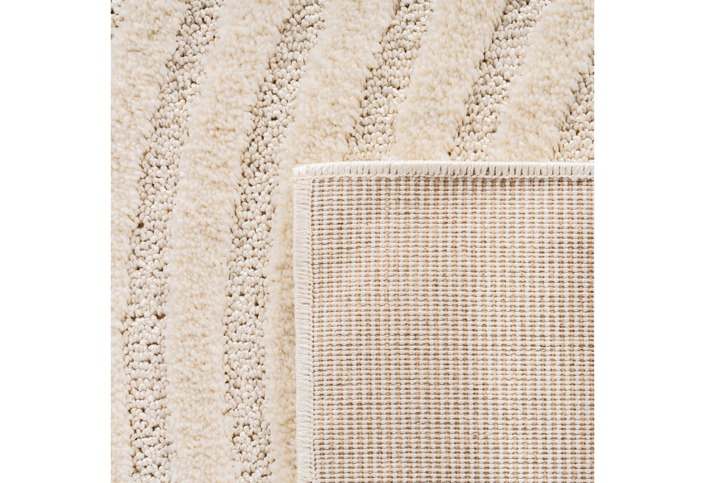 Ayyildiz Teppiche Teppich ART 1122, auch als Läufer und in Rund erhältlich, rund, Höhe: 8 mm, Boho Design, 3D Optik, Struktur Hoch Tief, skandinavisch, Wohnzimm – Bild 5 von 5