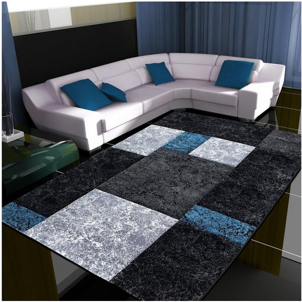 Ayyildiz Teppiche Teppich Hawaii 1330, auch als Läufer, rechteckig, Höhe: 13 mm, Kurzflor, handgearbeiteter Konturenschnitt, Wohnzimmer