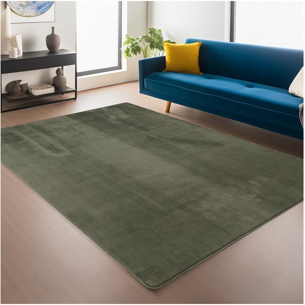 Ayyildiz Teppiche Teppich JOY 1400, auch als Läufer und in Rund erhältlich, rechteckig, Höhe: 11 mm, besonders weich, uni Kurzflor, Wohnzimmer, Kinderzimmer