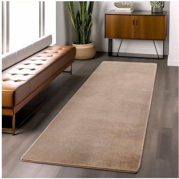Ayyildiz Teppiche Teppich JOY 1400, auch als Läufer und in Rund erhältlich, rechteckig, Höhe: 11 mm, besonders weich, uni Kurzflor, Wohnzimmer, Kinderzimmer