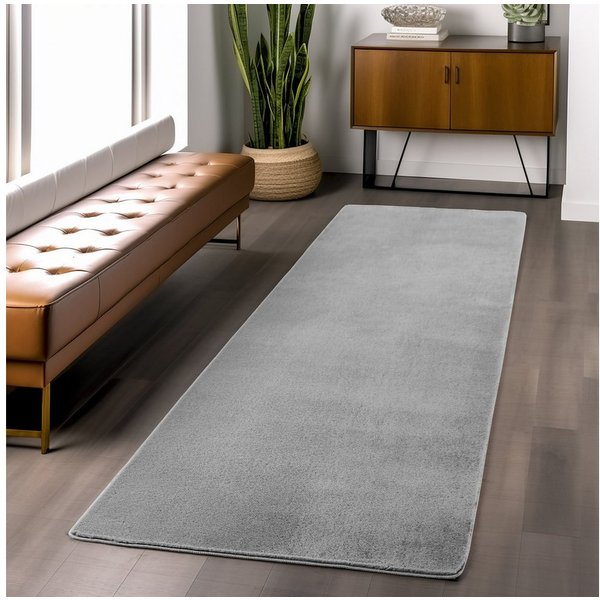 Ayyildiz Teppiche Teppich JOY 1400, auch als Läufer und in Rund erhältlich, rechteckig, Höhe: 11 mm, besonders weich, uni Kurzflor, Wohnzimmer, Kinderzimmer
