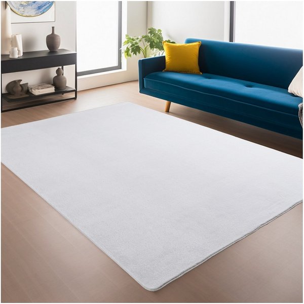Ayyildiz Teppiche Teppich JOY 1400, auch als Läufer und in Rund erhältlich, rechteckig, Höhe: 11 mm, besonders weich, uni Kurzflor, Wohnzimmer, Kinderzimmer