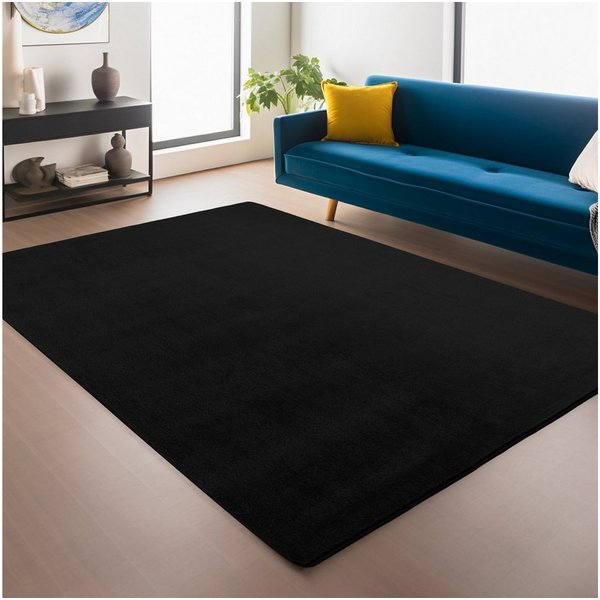 Ayyildiz Teppiche Teppich JOY 1400, auch als Läufer und in Rund erhältlich, rechteckig, Höhe: 11 mm, besonders weich, uni Kurzflor, Wohnzimmer, Kinderzimmer