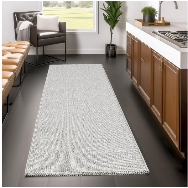 Ayyildiz Teppiche Teppich LOOM 4300, auch als Läufer und in Rund, rechteckig, Höhe: 7 mm, Kurzflor, grobe Schlingen Struktur, pflegeleicht, strapazierfähig