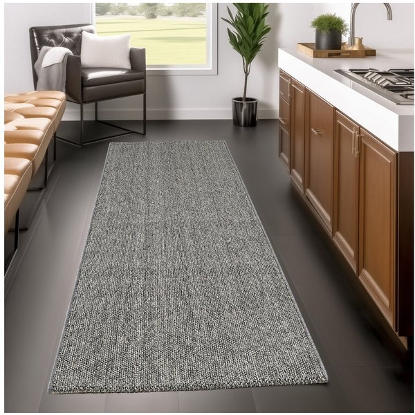 Ayyildiz Teppiche Teppich LOOM 4300, auch als Läufer und in Rund, rechteckig, Höhe: 7 mm, Kurzflor, grobe Schlingen Struktur, pflegeleicht, strapazierfähig