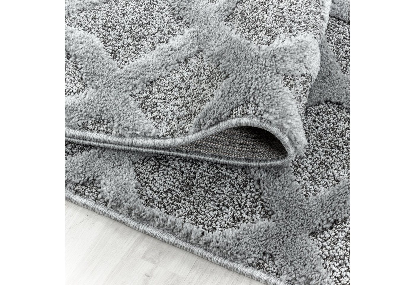 Ayyildiz Teppiche Teppich PISA 4702, auch als Läufer und Rund, rechteckig, Höhe: 20 mm, Hoch Tief Struktur, Pflegeleicht, Wohnzimmer, Schlafzimmer – Bild 4 von 5
