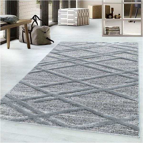 Ayyildiz Teppiche Teppich PISA 4706, auch als Läufer und Rund, rechteckig, Höhe: 20 mm, Hoch Tief Struktur, pflegeleicht, Wohnzimmer, Schlafzimmer