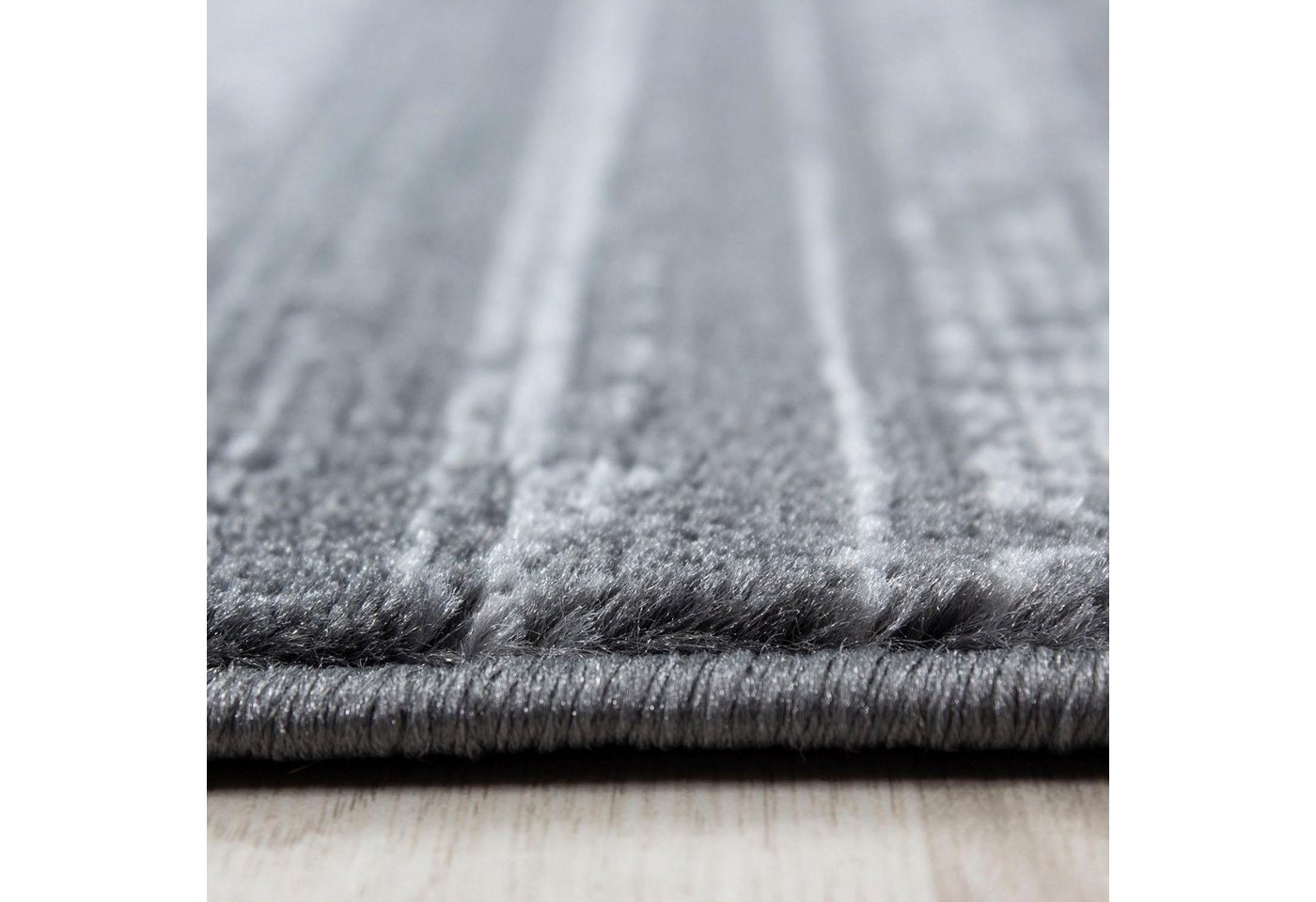 Ayyildiz Teppiche Teppich Plus 8000, auch als Läufer erhältlich, rechteckig, Höhe: 6 mm, Läufer, gestreifter Flachflor, robust, Webteppich, alle Räume – Bild 4 von 5