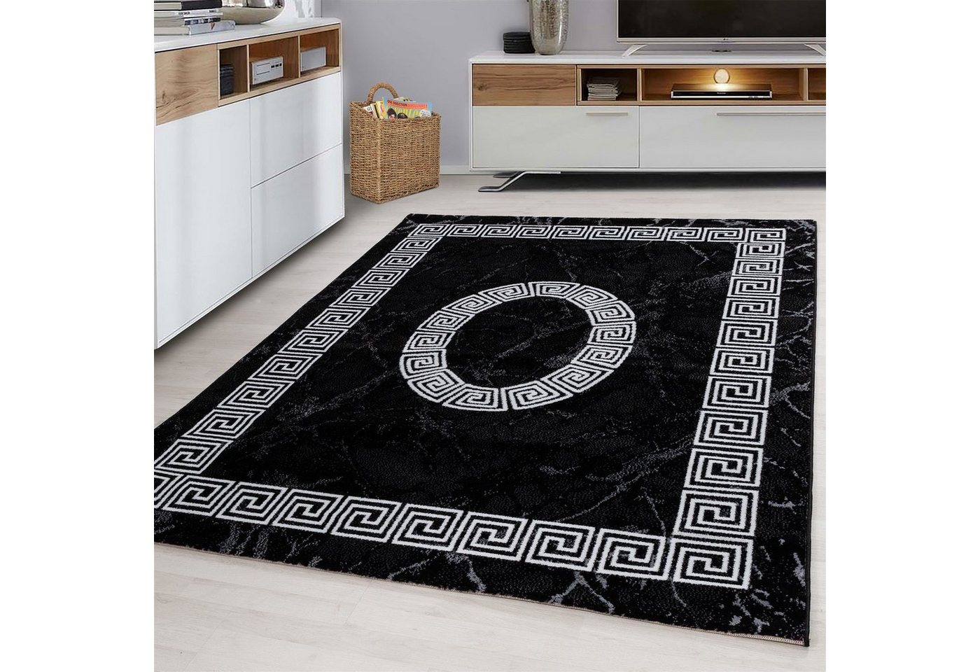 Ayyildiz Teppiche Teppich Plus 8009, rechteckig, Höhe: 6 mm, Läufer, gemusterter Flachflor, robust, Webteppich, alle Räume – Bild 5 von 5