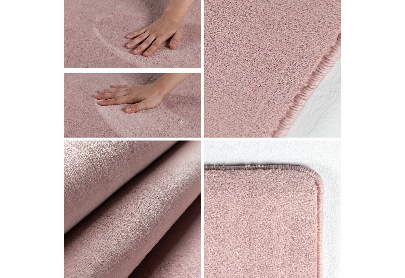 Ayyildiz Teppiche Teppich SKY 5400, auch als Läufer und in Rund erhältlich, rechteckig, Höhe: 7 mm, besonders weich, Softflor, waschbar, uni, Wohnzimmer – Bild 2 von 5