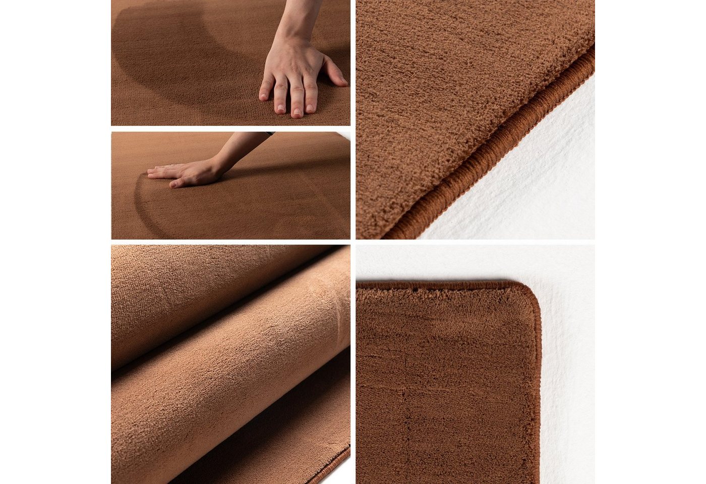 Ayyildiz Teppiche Teppich SKY 5400, auch als Läufer und in Rund erhältlich, rechteckig, Höhe: 7 mm, besonders weich, Softflor, waschbar, uni, Wohnzimmer – Bild 2 von 5
