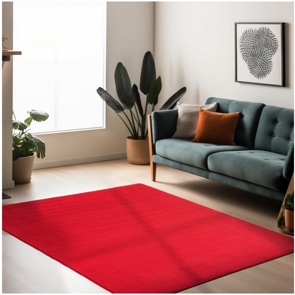 Ayyildiz Teppiche Teppich SKY 5400, auch als Läufer und in Rund erhältlich, rechteckig, Höhe: 7 mm, besonders weich, Softflor, waschbar, uni, Wohnzimmer