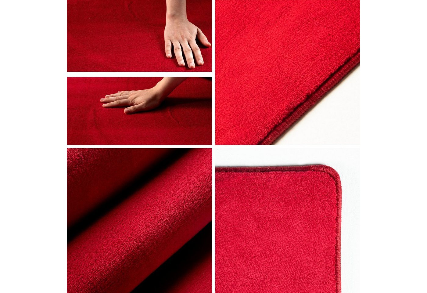 Ayyildiz Teppiche Teppich SKY 5400, auch als Läufer und in Rund erhältlich, rechteckig, Höhe: 7 mm, besonders weich, Softflor, waschbar, uni, Wohnzimmer – Bild 2 von 5