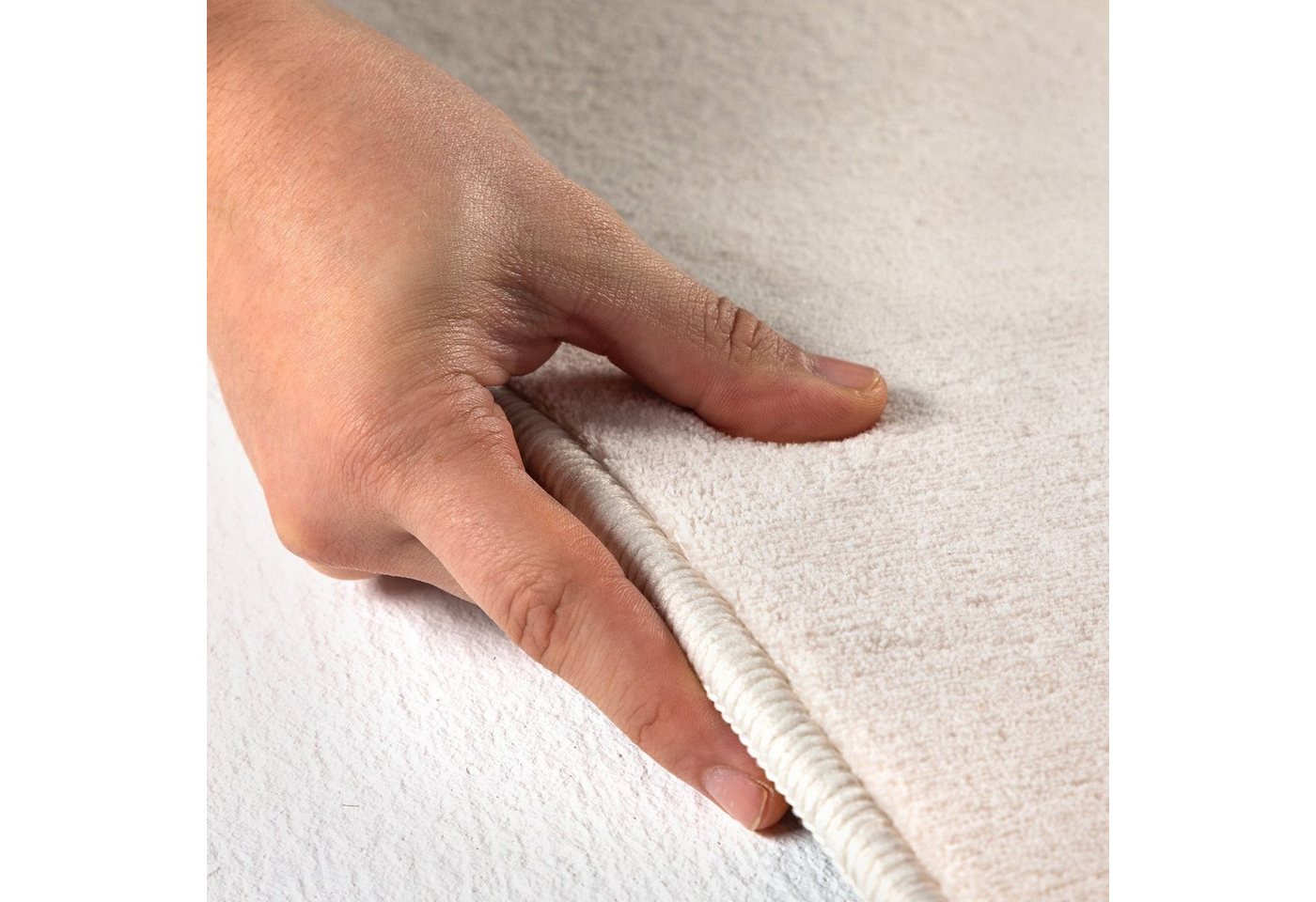 Ayyildiz Teppiche Teppich SKY 5400, auch als Läufer und in Rund erhältlich, rechteckig, Höhe: 7 mm, besonders weich, Softflor, waschbar, uni, Wohnzimmer – Bild 4 von 5