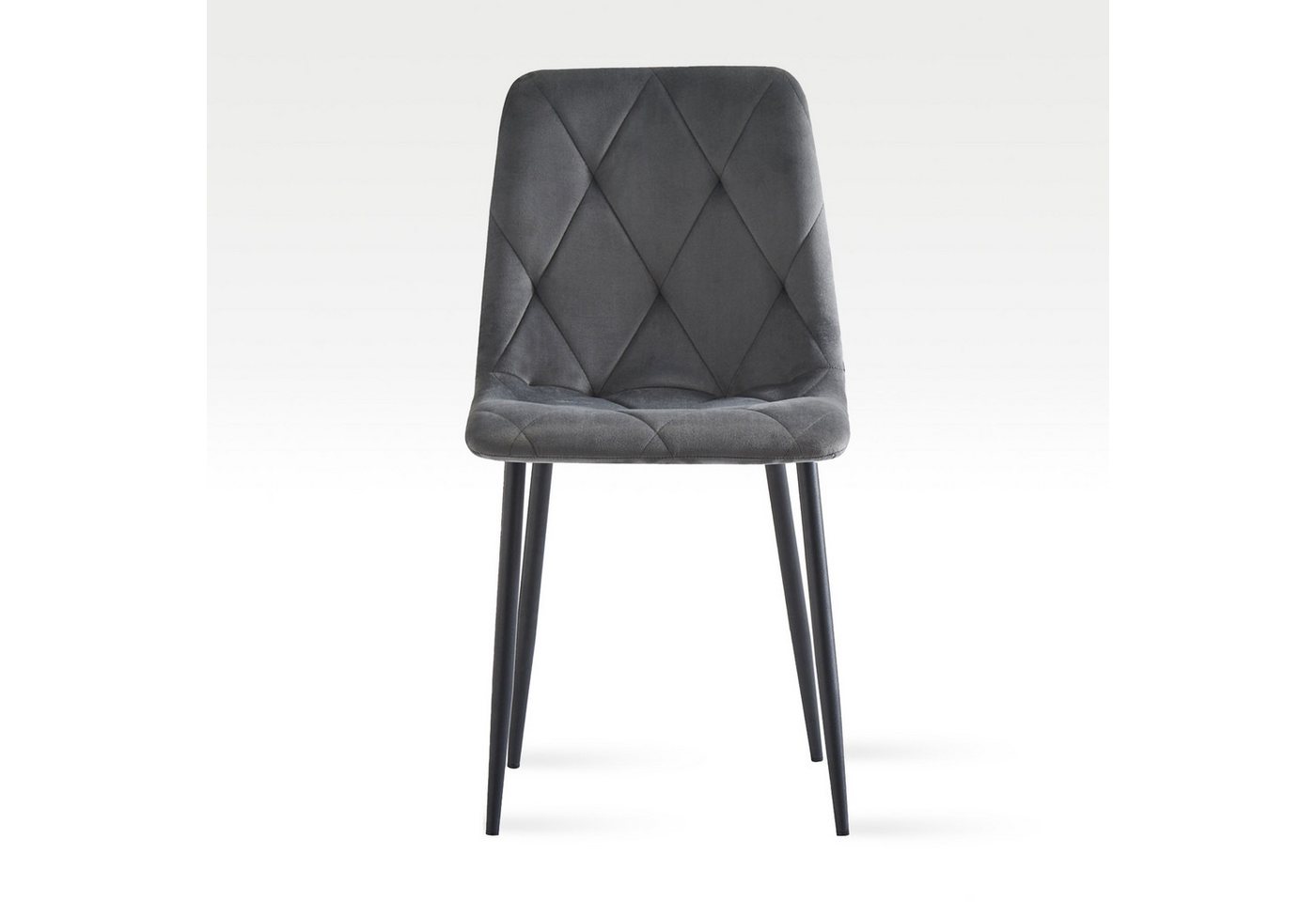B&D home 4-Fußstuhl VICKA (Set, 4 St), Polsterstuhl aus Samt für Esszimmer und Küche – Bild 2 von 5