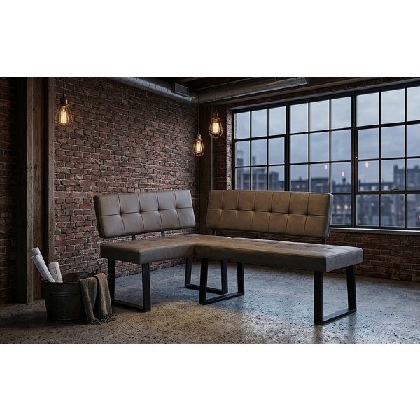 B&D home Eckbank AKA (2-St), beidseitig montierbar, gepolstert, mit Rückenlehne, verschiedene Maße