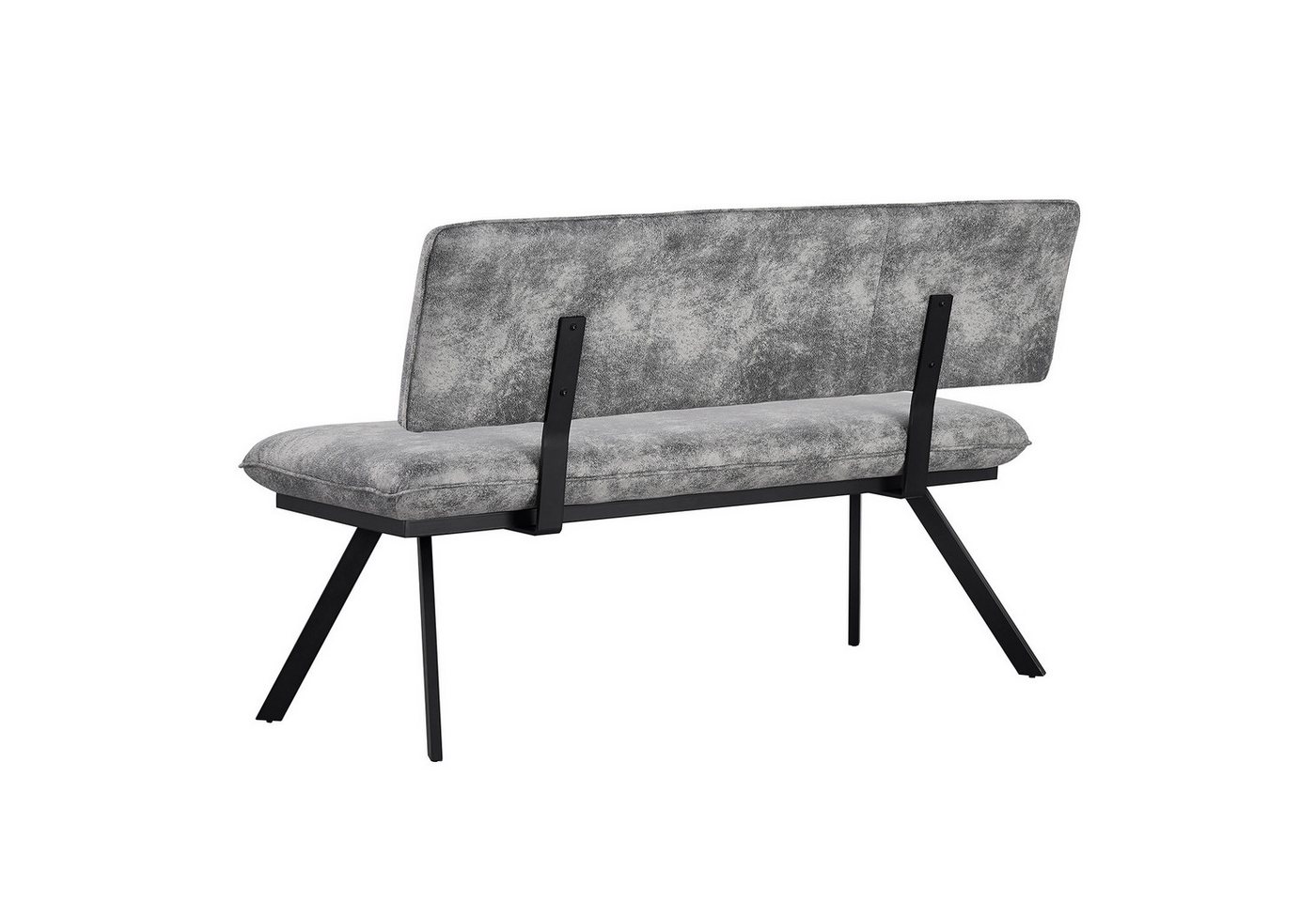 B&D home Essbank JUNA, Sitzbank Esszimmer Polsterbank, Schuhbank (1-St), gepolstert, stabiles Metallgestell, mit Rückenlehne, in 140 oder 160cm – Bild 3 von 5