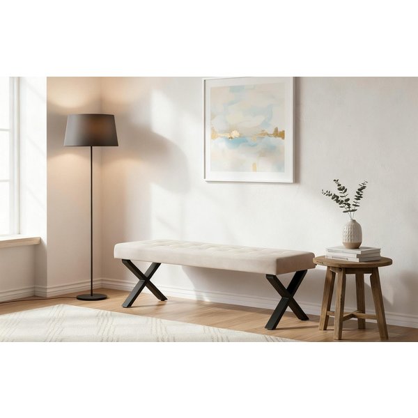 B&D home Essbank KAREN, Sitzbank Esszimmer Polsterbank, Schuhbank, Eckbank kombinierbar (1-St), mit/ohne Rückenlehne, in 100/120/140/160 cm, zu Eckbänken kombin