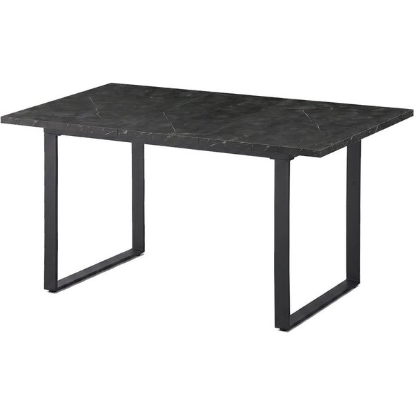 B&D home Esstisch LARS, Esszimmer Tisch ausziehbar, Ausziehtisch, 120-160 x 80 cm, für 4-6 Personen, mit wählbaren Gestellen (U-Gestell / X-Gestell)