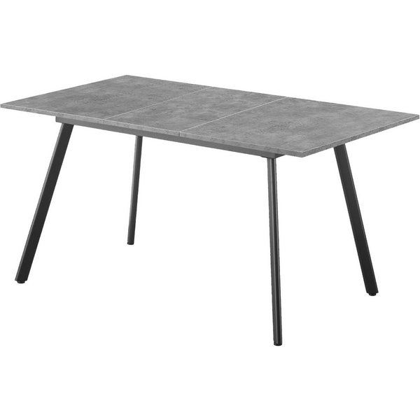 B&D home Esstisch MARA, Esszimmer Tisch ausziehbar, Ausziehtisch, 120-160 x 80 cm, für 4-6 Personen, mit wählbaren Gestellen (Holzbeine / Metallbeine)