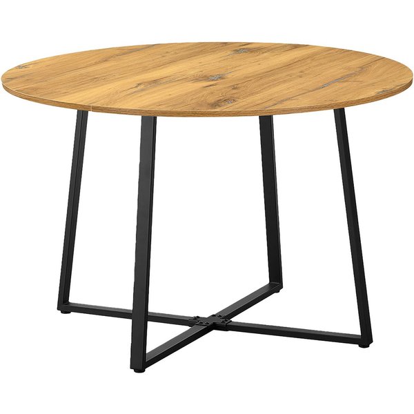 B&D home Esstisch TILL, ausziehbar 120-160 cm mit Butterfly-Einlage, Gestell in Schwarz/Weiß