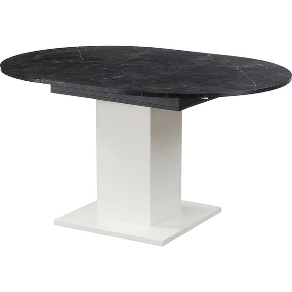 B&D home Säulen-Esstisch WIM, Holztisch, rund, ausziehbar 100-140cm, 4-6 Personen, versch. Farben