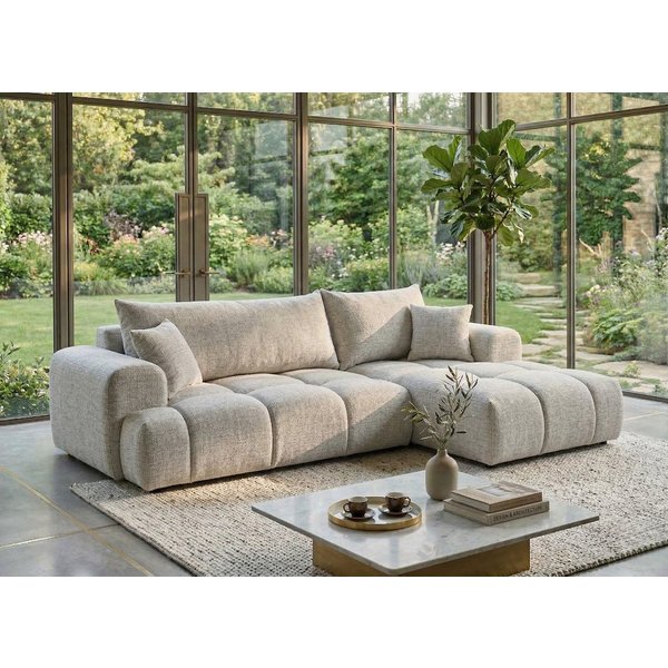 B&B Home Big-Sofa Sofa Vitton II mit Schlaffunktion L-Form mit Bettkasten, L-Form Couch rechts oder links