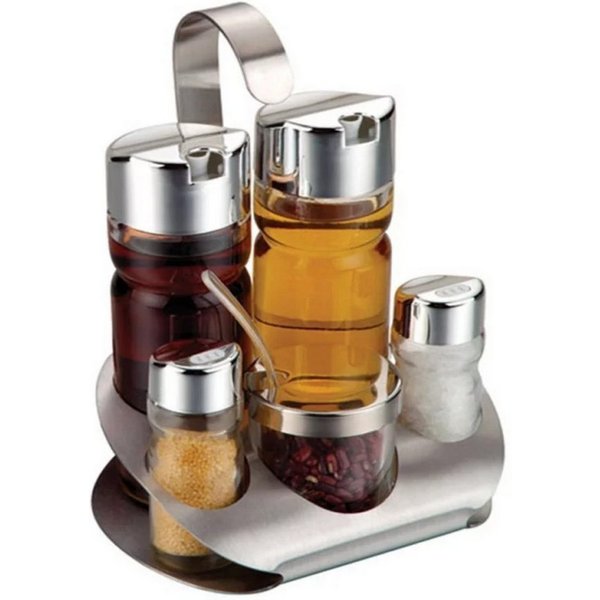 B-Home Menage-Set, (6-tlg), Gewürzständer mit Glasbehältern