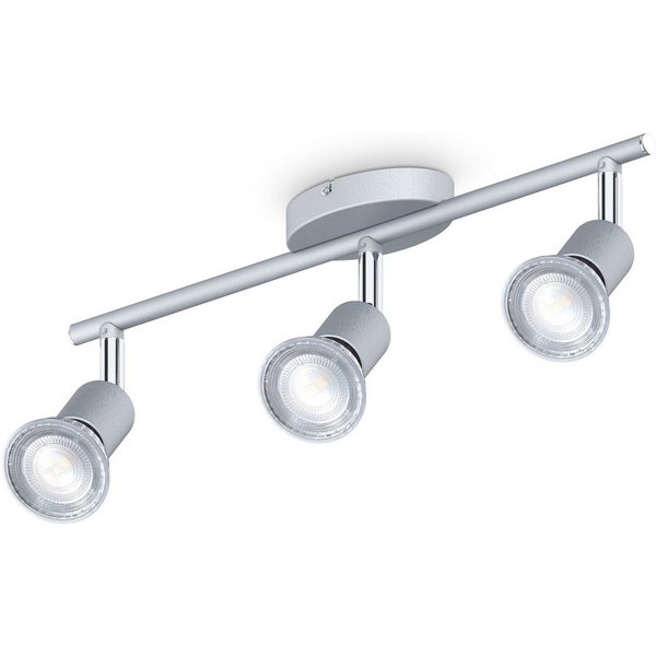 B.K.Licht Deckenleuchte, LED wechselbar, 3-flammiger LED Deckenspot, dreh-, schwenkbar, IP20, neutralweiß