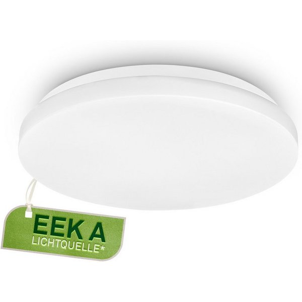 B.K.Licht Deckenleuchte LED Deckenlampe weiß modern energieeffizient Küche Bad, Energieeffizienz A, LED fest integriert, 4000K - Neutralweiß, moderne Badezimmer