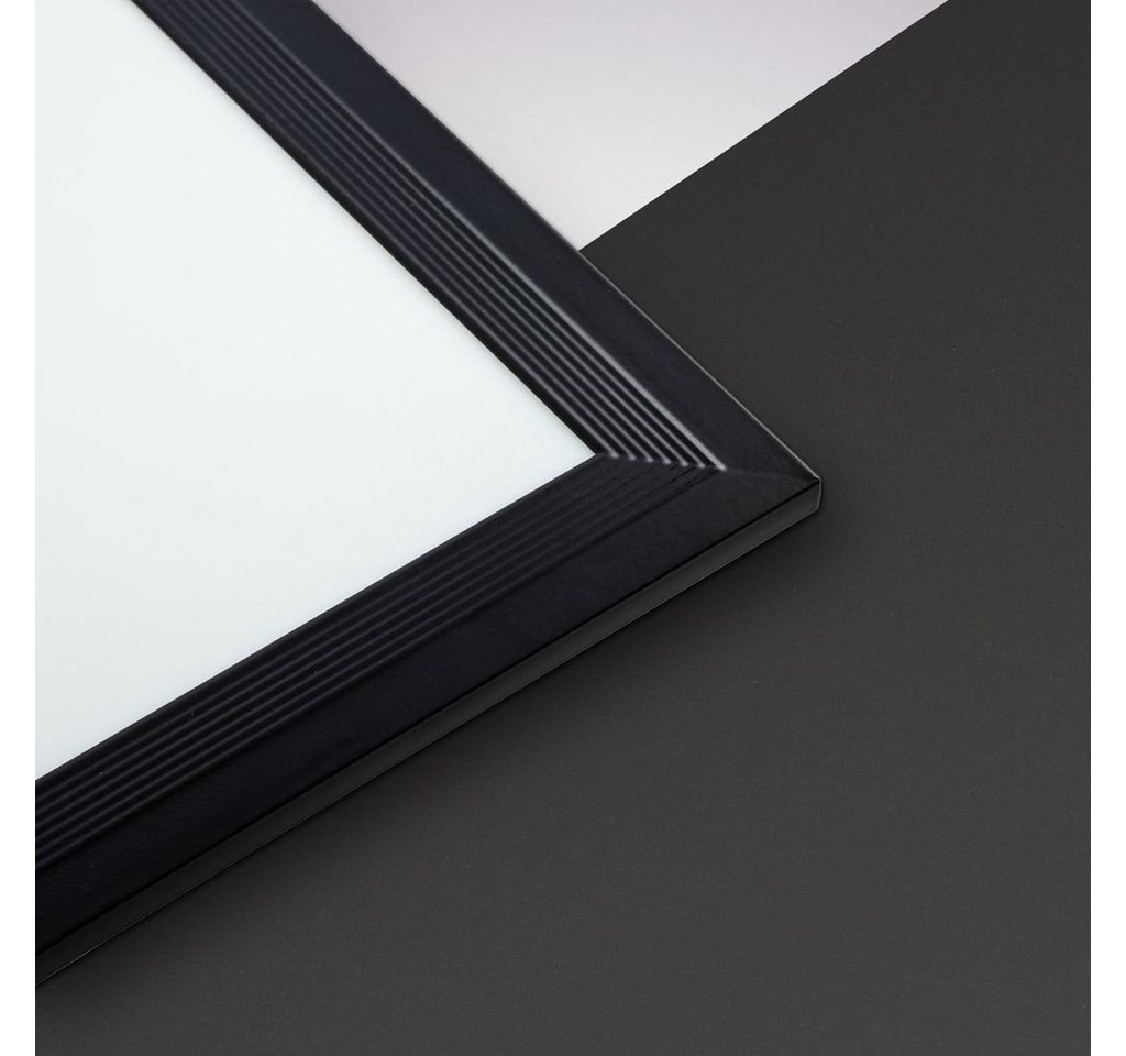 B.K.Licht Deckenleuchte LED Panel Schwarz Decke 100x25cm Wohnzimmer - BKL1497, LED fest integriert, 4000K - Neutralweiß, Deckenlampe 22W 2200lm 4000K neutralwei – Bild 3 von 5