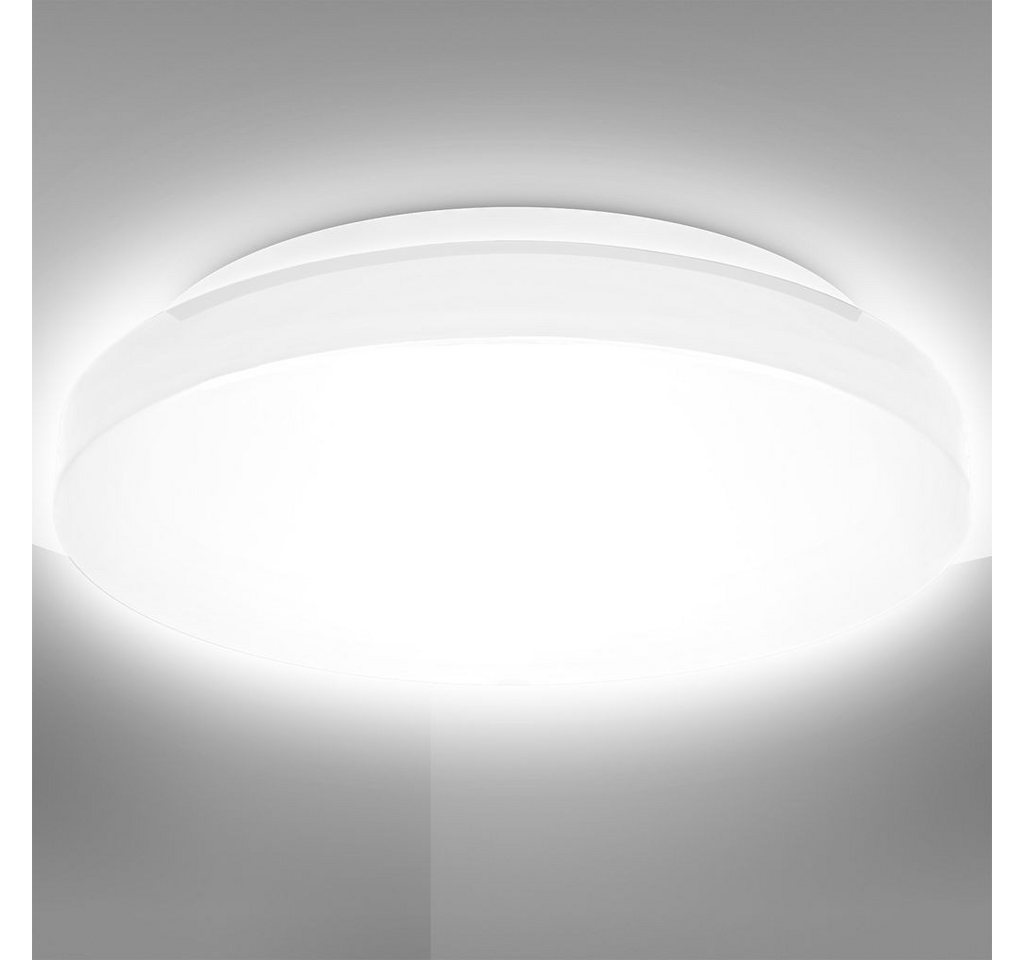 B.K.Licht LED Deckenleuchte LED Deckenlampe Ø22cm Badezimmer weiß - BKL1295, LED fest integriert, 4000K - Neutralweiß – Bild 2 von 5