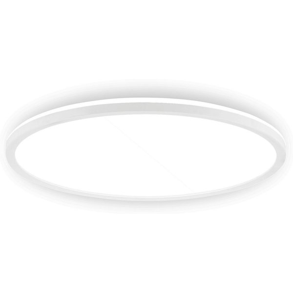 B.K.Licht LED Deckenleuchte Panel Flach 30mm Backlight Effekt LED Deckenlampe Wohnzimmer, LED fest integriert, 4000K - Neutralweiß, versch. Größen & Farben, Bad