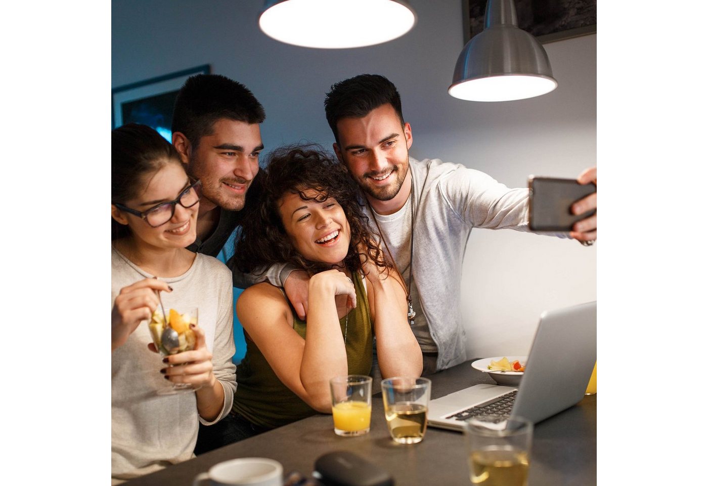 B.K.Licht LED-Leuchtmittel, E14, 5 St., Warmweiß, LED-Lampe Glühbirne 5 Watt 470 Lumen 3.000 Kelvin Energiesparlampe – Bild 5 von 5