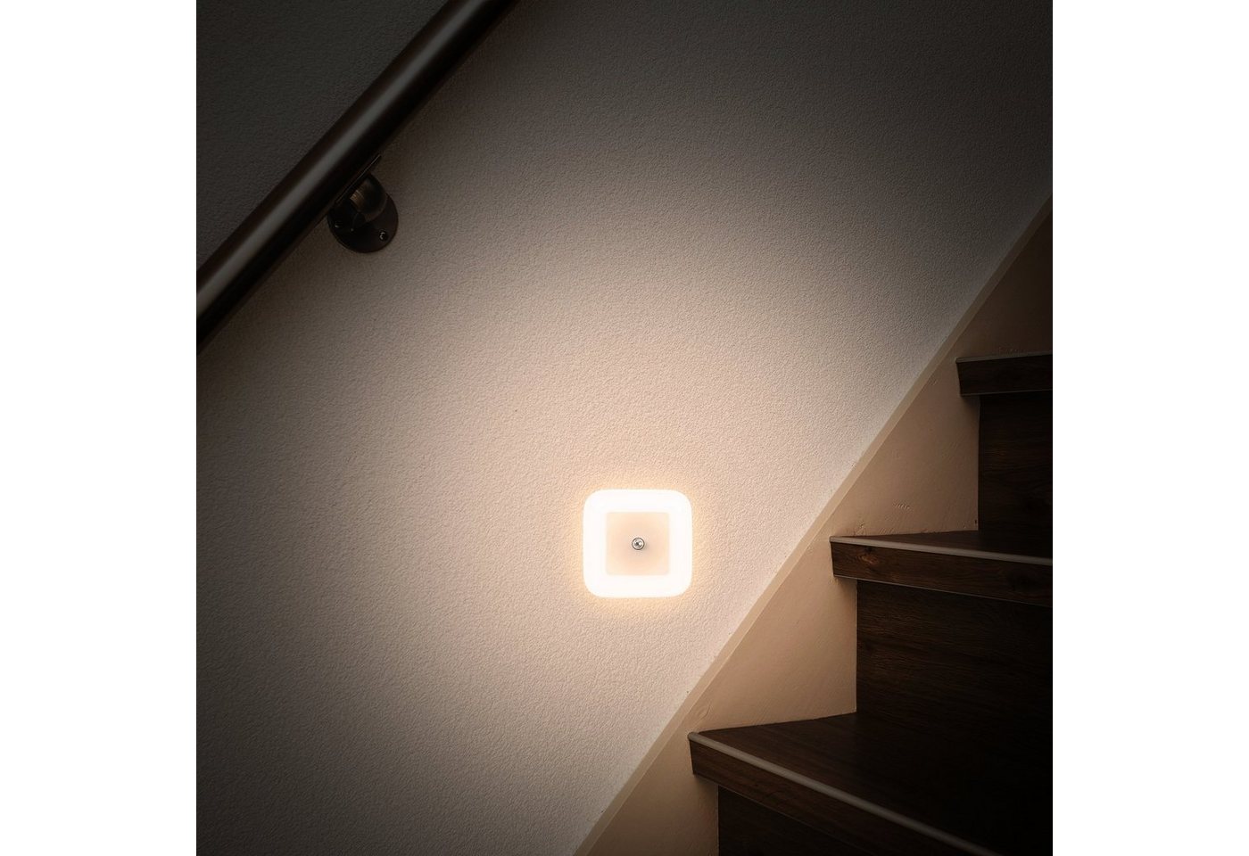 B.K.Licht LED Nachtlicht Start, Bewegungsmelder, Nachtlichtfunktion, LED fest integriert, Warmweiß, Nachtleuchte, Flurlicht, Bewegungsmelder, Dämmerungssensor,  – Bild 5 von 5