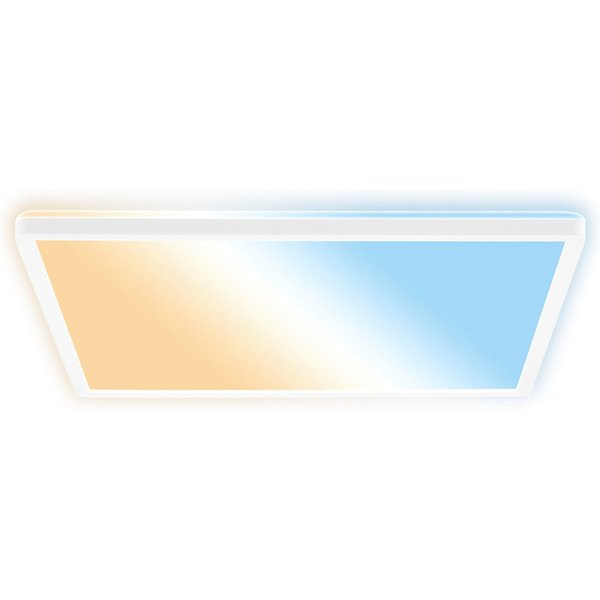 B.K.Licht LED Panel SHALLOW, CCT - über Fernbedienung, LED fest integriert, warmweiß - kaltweiß, 42x42x3 cm, Badlampe, Badezimmer, Küche, Wohnzimmer