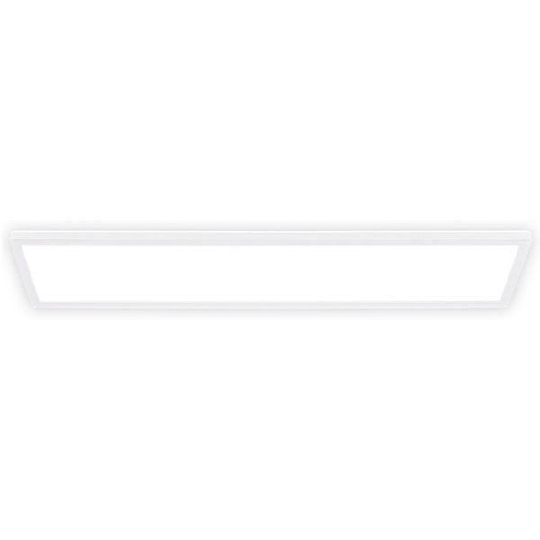 B.K.Licht LED Panel SHALLOW, LED fest integriert, Neutralweiß, 98x20x3 cm, Badlampe, Badezimmer, Küche, Wohnzimmer