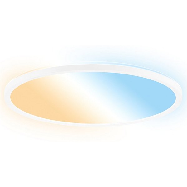 B.K.Licht LED Panel SHALLOW, CCT - über Fernbedienung, LED fest integriert, warmweiß - kaltweiß, 42x3 cm, Badlampe, Badezimmer, Küche, Wohnzimmer