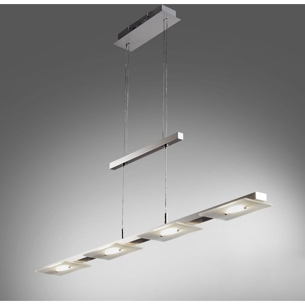 B.K.Licht LED Pendelleuchte Aries, LED fest integriert, Warmweiß, Deckenleuchte, Pendelleuchte, inkl. 18W 1600lm, Hänge-Lampe, Esszimmer