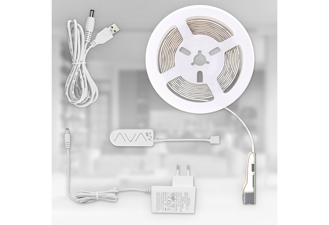 B.K.Licht LED Stripe Wifi RGBIC LED Strip, 10 m, mit App Steuerung, 300-flammig, Lichtleiste, mit Musiksensor, smartes LED Band, Selbstklebend – Bild 3 von 5