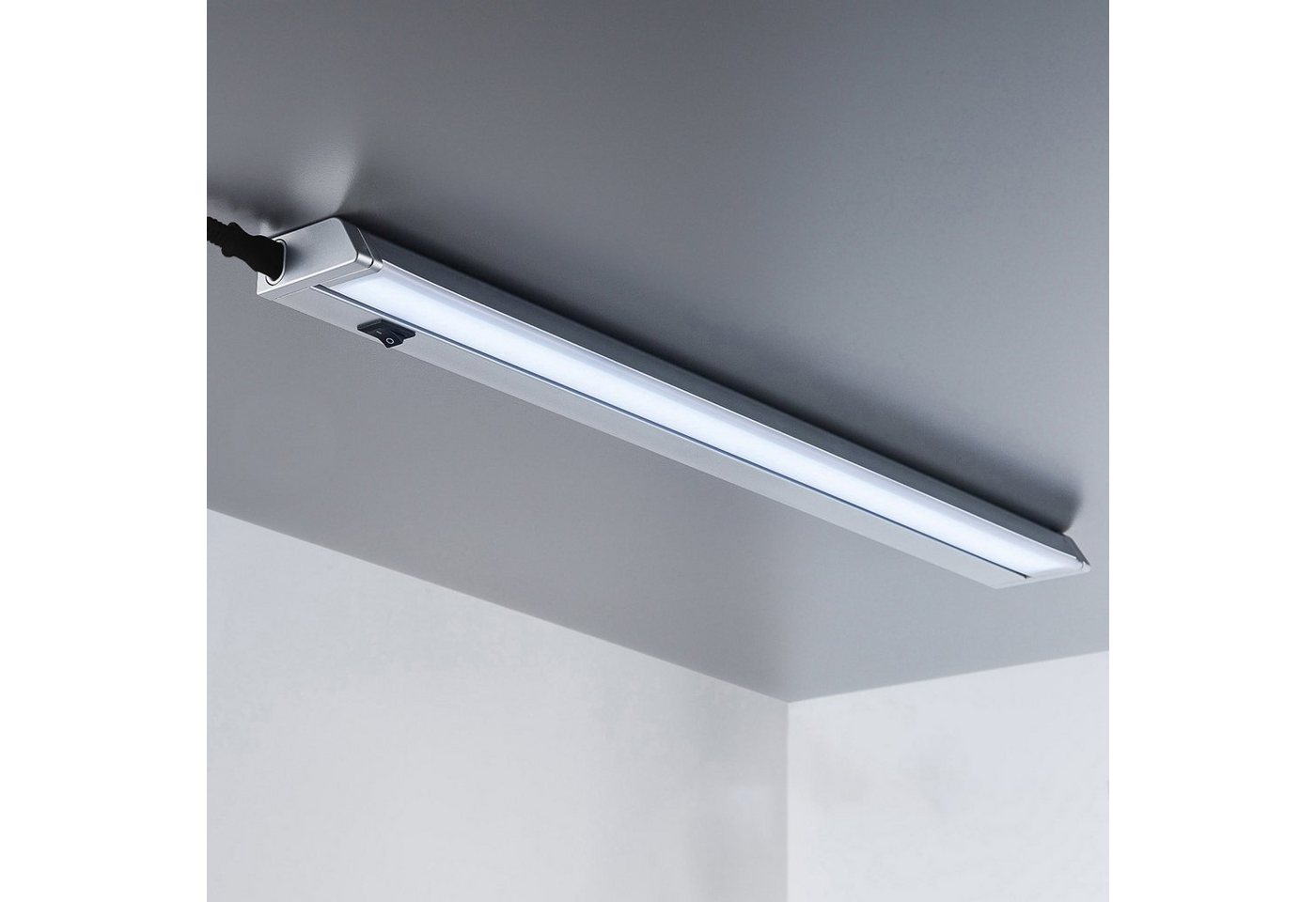 B.K.Licht Lichtleiste Maria, LED fest integriert, Neutralweiß, LED Unterbaulampe, inkl. 9W 1000lm, Küchenlampe, Schrankleuchte – Bild 2 von 5