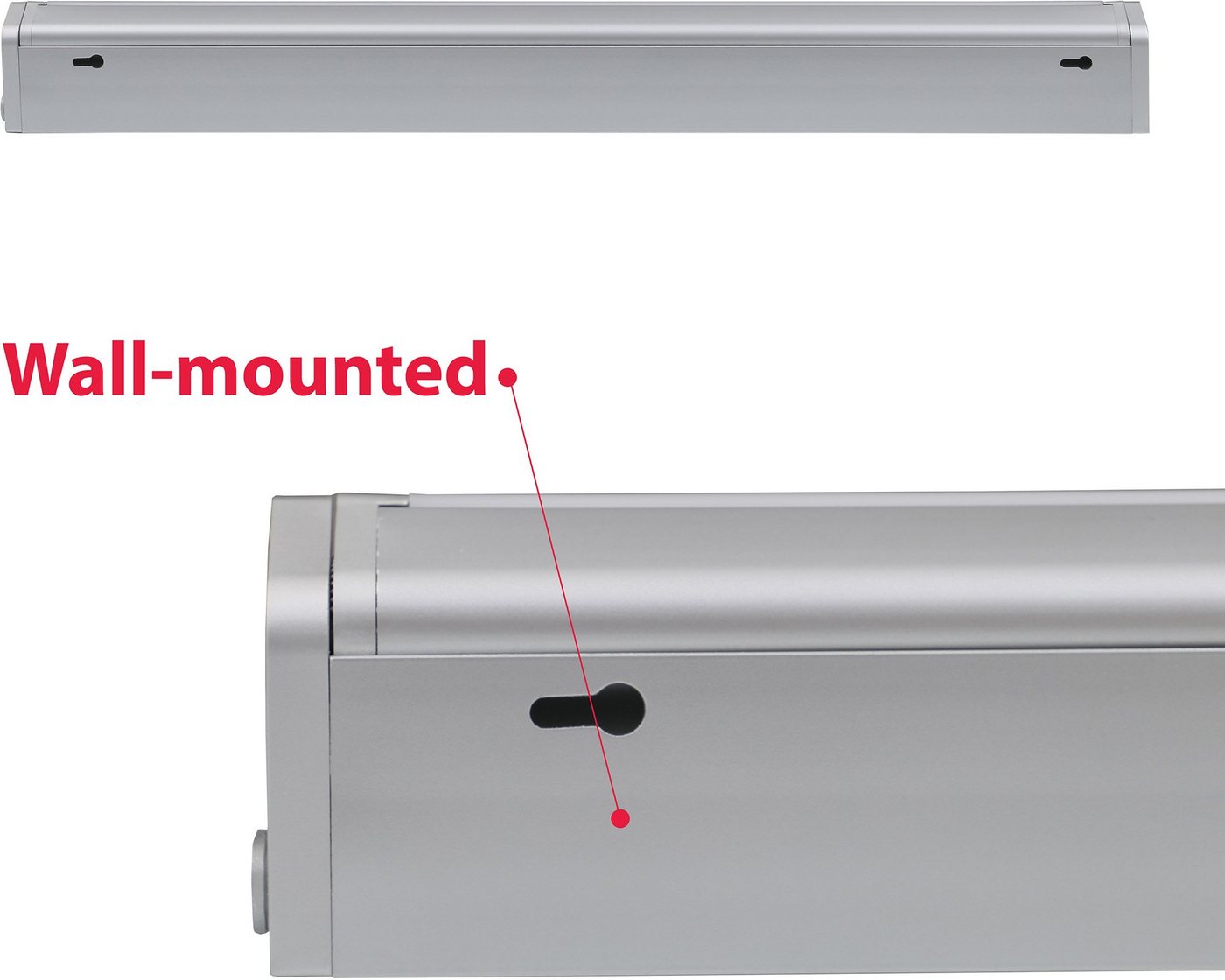 B.K.Licht Lichtleiste Maria, LED fest integriert, Neutralweiß, LED Unterbaulampe, inkl. 9W 1000lm, Küchenlampe, Schrankleuchte – Bild 5 von 5