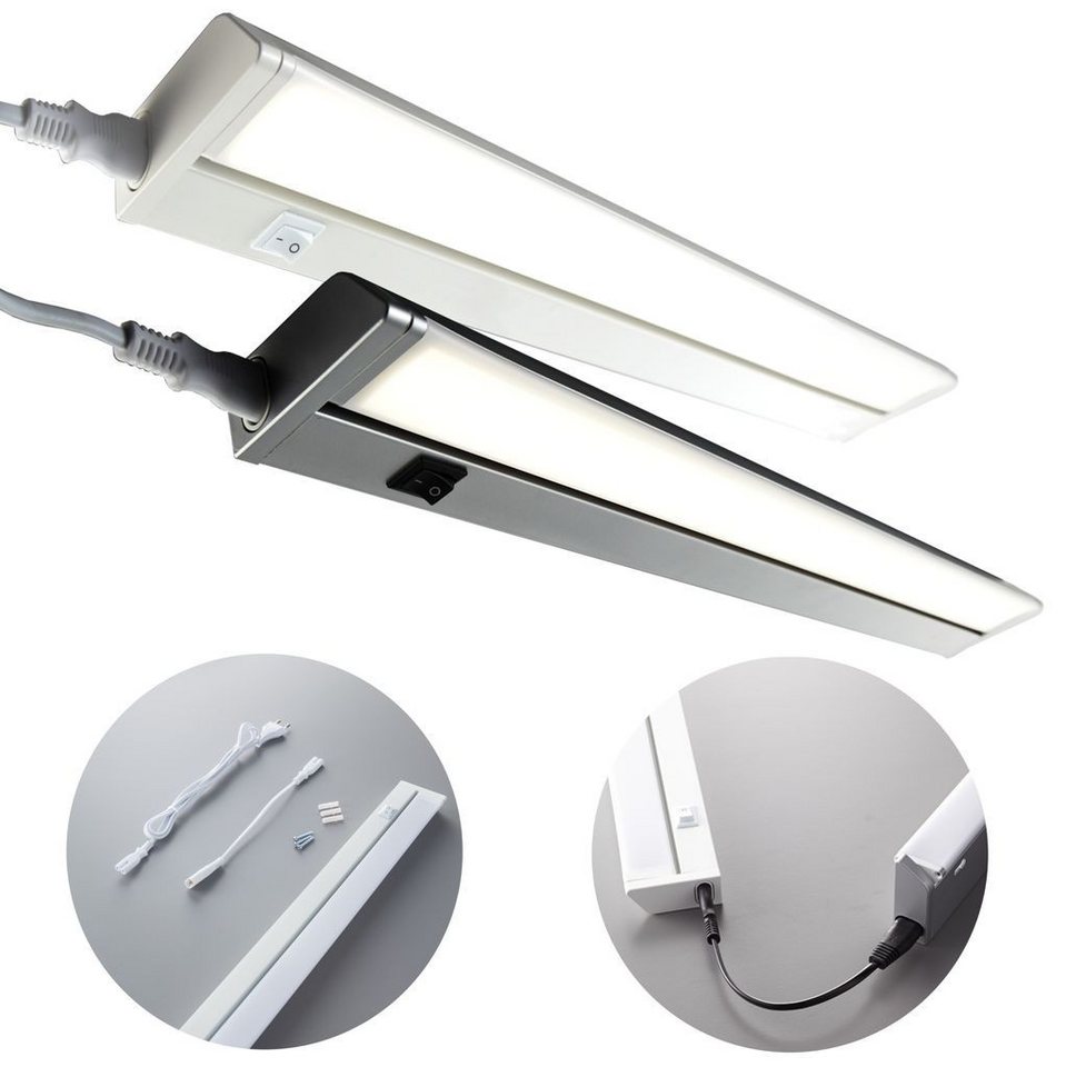 B.K.Licht Lichtleiste Maria, LED fest integriert, Neutralweiß, LED Unterbaulampe, 9W, Lichtleiste, Küche, Beleuchtung Schrankleuchte – Bild 5 von 5