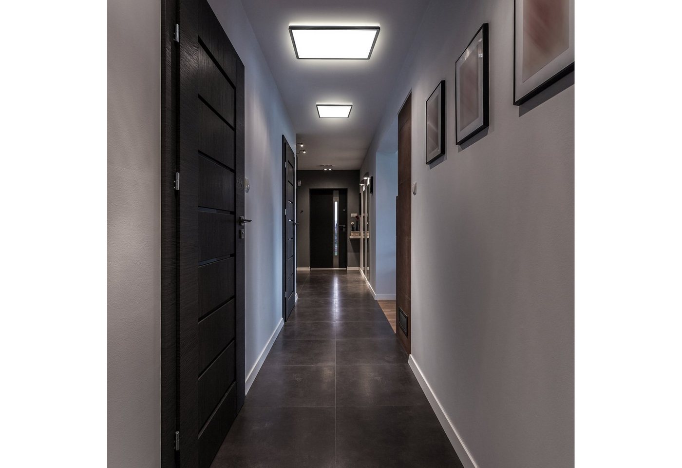 B.K.Licht Panel, LED fest integriert, Neutralweiß, Deckenleuchte, 22 Watt, ultra-flach, indirektes Licht, neutralweiß – Bild 3 von 5