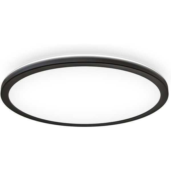 B.K.Licht Panel, LED fest integriert, Neutralweiß, Deckenleuchte, 22 Watt, ultra-flach, indirektes Licht, neutralweiß
