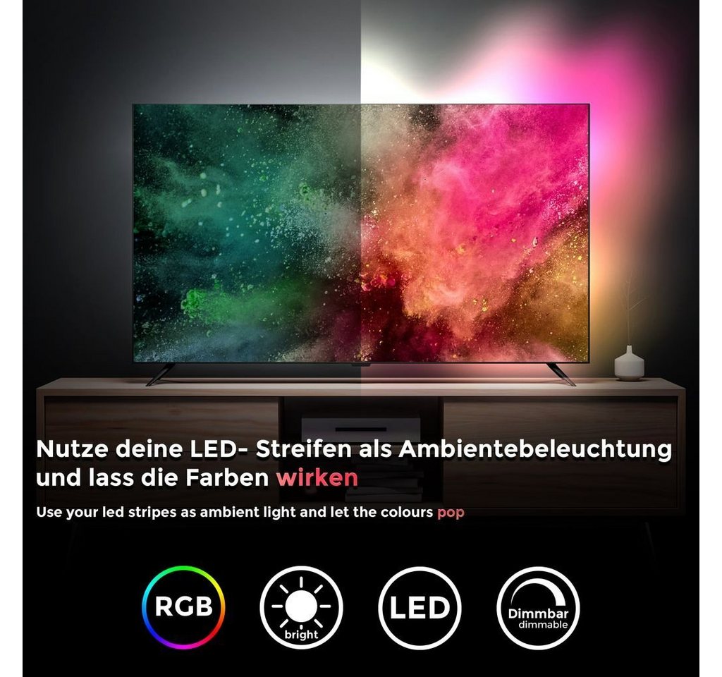 B.K.Licht Schrankleuchte BKL1231-SEC-1, LED fest integriert, 3000K - Warmweiß – Bild 3 von 5