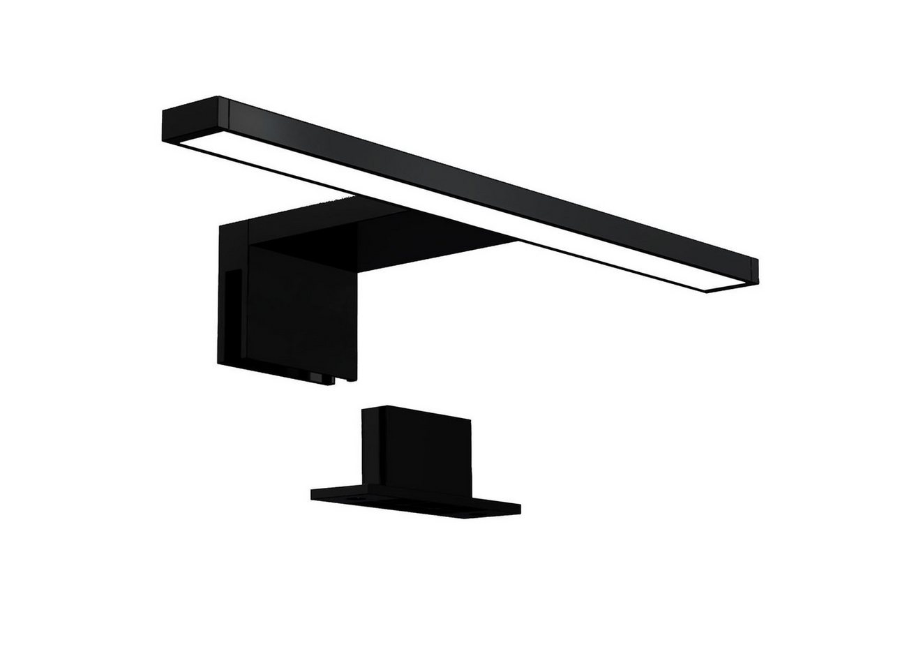 B.K.Licht Spiegelleuchte BK Spiegellampe Bad, neutralweiße Lichtfarbe, klemmbar, LED fest integriert, Neutralweiß, 8W, 4.000K neutralweißes Licht, IP44, Spritzw – Bild 2 von 5
