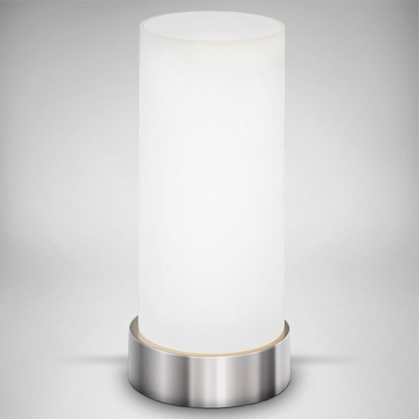 B.K.Licht Tischleuchte Isa, ohne Leuchtmittel, LED Tischlampe, Berührungssensor, dimmbar, Touchdimmer Nachttischlampe