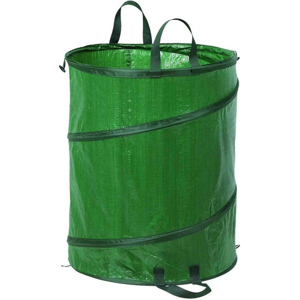 B&S Gartensack Pop Up Gartenabfallsack grün 172 Liter Ø 56 cm selbstöffnend, 172 l, (1-tlg), POP UP Tonne - öffnet sich selbstständig