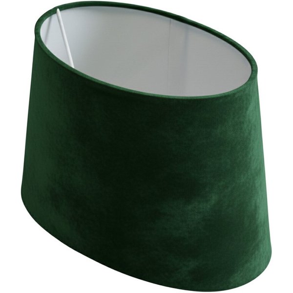 B&S Lampenschirm Lampenschirm oval Velvet grün B:31,5x20/T:23,5x15/H:19,5cm, Jinming